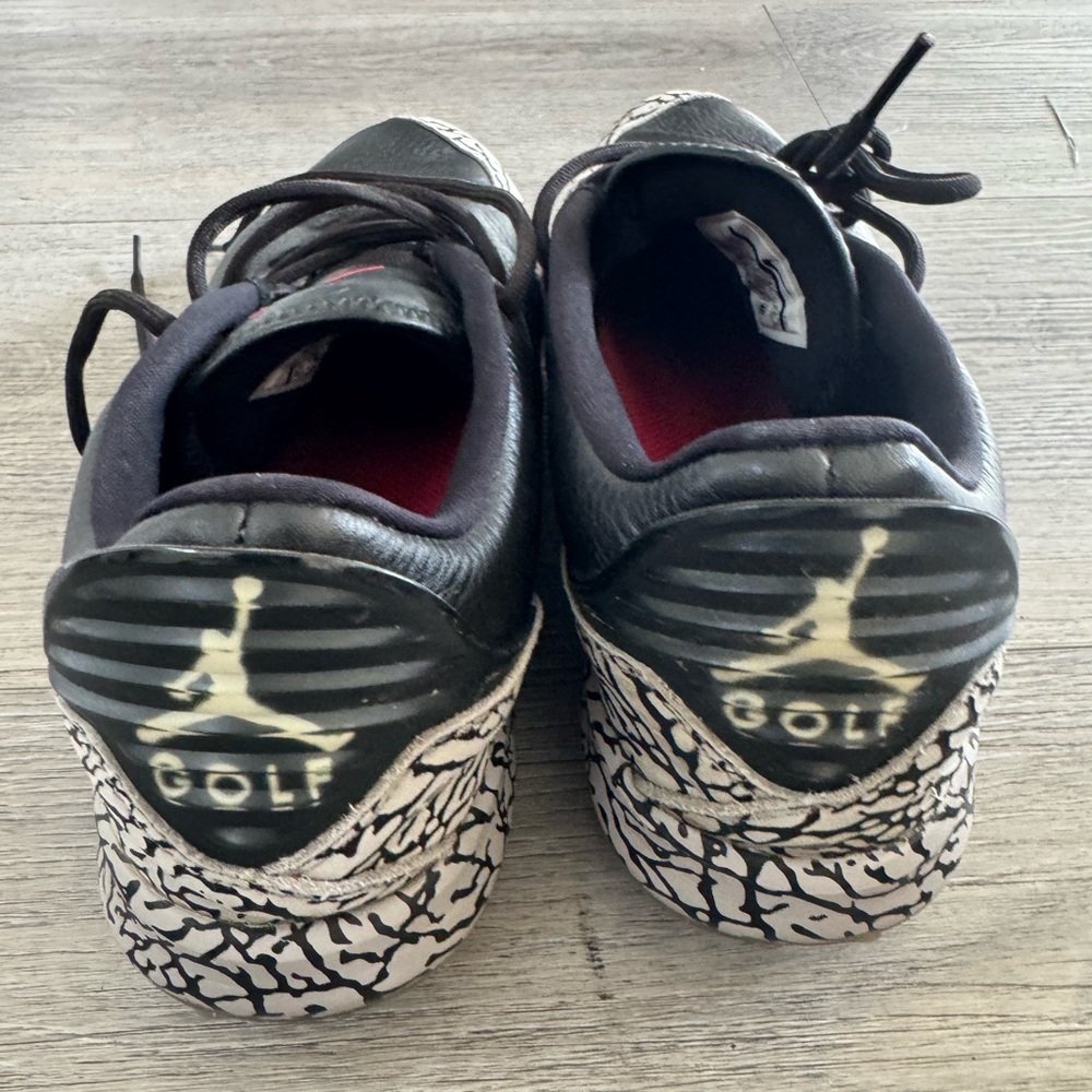 Nike Golf Air Jordan ADG Masters golf shoes in black and cement grey Men’s 8.5 - Picture 3 of 6